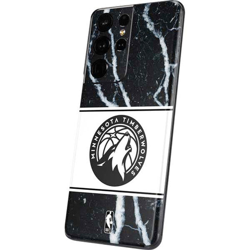 NBA Minnesota Timberwolves Marble Galaxy S21 Ultra 5G Skin